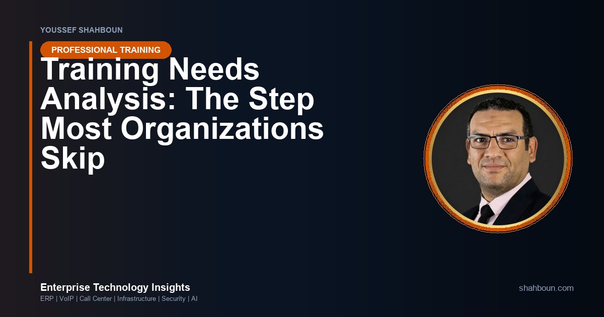 Training Needs Analysis: The Step Most Organizations Skip