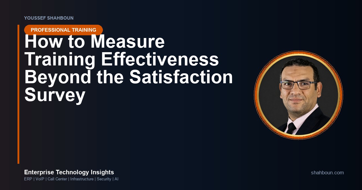 How to Measure Training Effectiveness Beyond the Satisfaction Survey