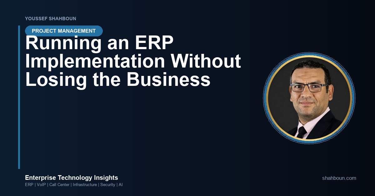 Running an ERP Implementation Without Losing the Business
