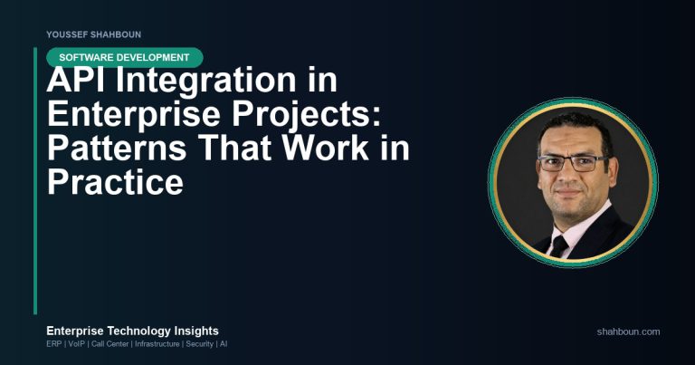 API Integration in Enterprise Projects: Patterns That Work in Practice