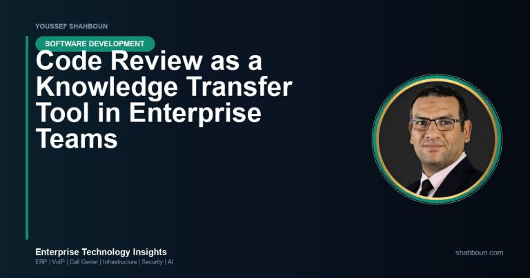 Code Review as a Knowledge Transfer Tool in Enterprise Teams