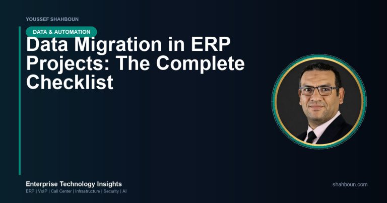 Data Migration in ERP Projects: The Complete Checklist