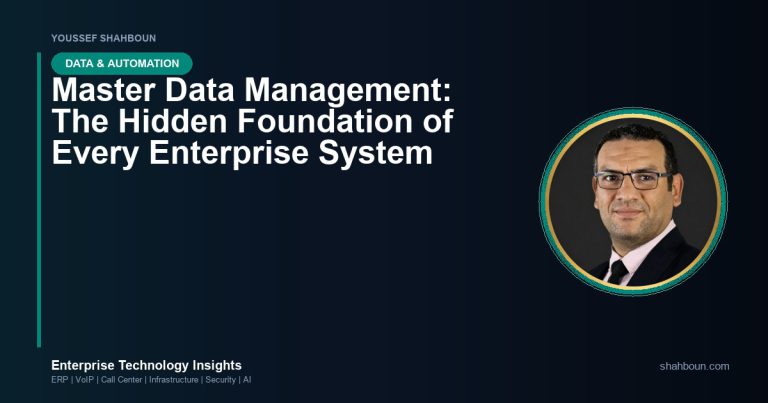 Master Data Management: The Hidden Foundation of Every Enterprise System