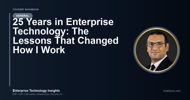 25 Years in Enterprise Technology: The Lessons That Changed How I Work