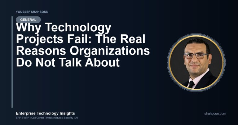 Why Technology Projects Fail: The Real Reasons Organizations Do Not Talk About