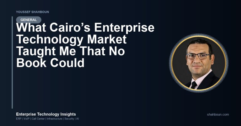 What Cairo’s Enterprise Technology Market Taught Me That No Book Could
