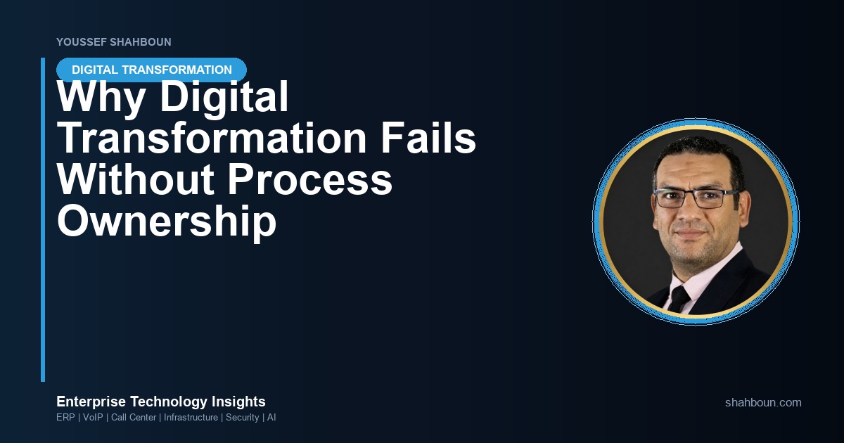 Why Digital Transformation Fails Without Process Ownership