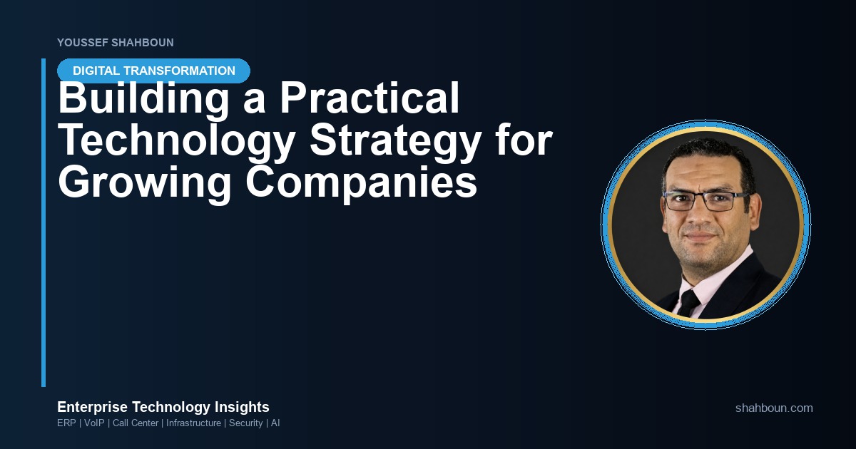 Building a Practical Technology Strategy for Growing Companies