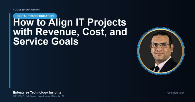 How to Align IT Projects with Revenue, Cost, and Service Goals