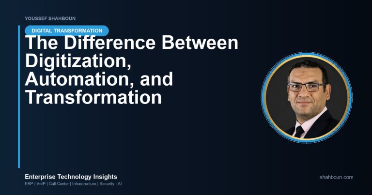 The Difference Between Digitization, Automation, and Transformation