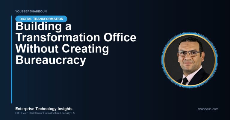 Building a Transformation Office Without Creating Bureaucracy
