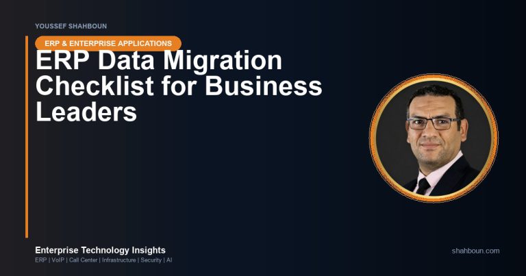 ERP Data Migration Checklist for Business Leaders