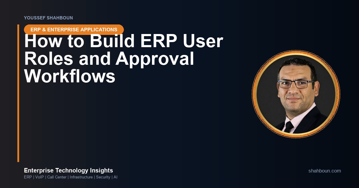 How to Build ERP User Roles and Approval Workflows
