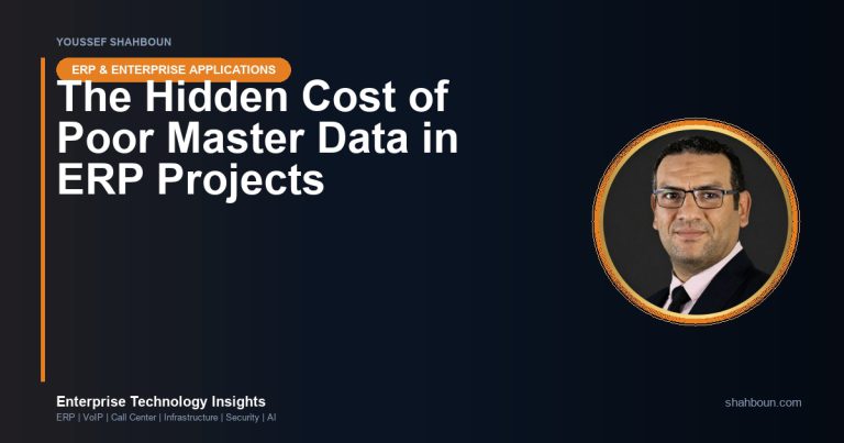 The Hidden Cost of Poor Master Data in ERP Projects