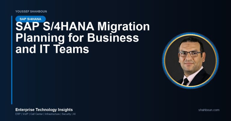 SAP S/4HANA Migration Planning for Business and IT Teams