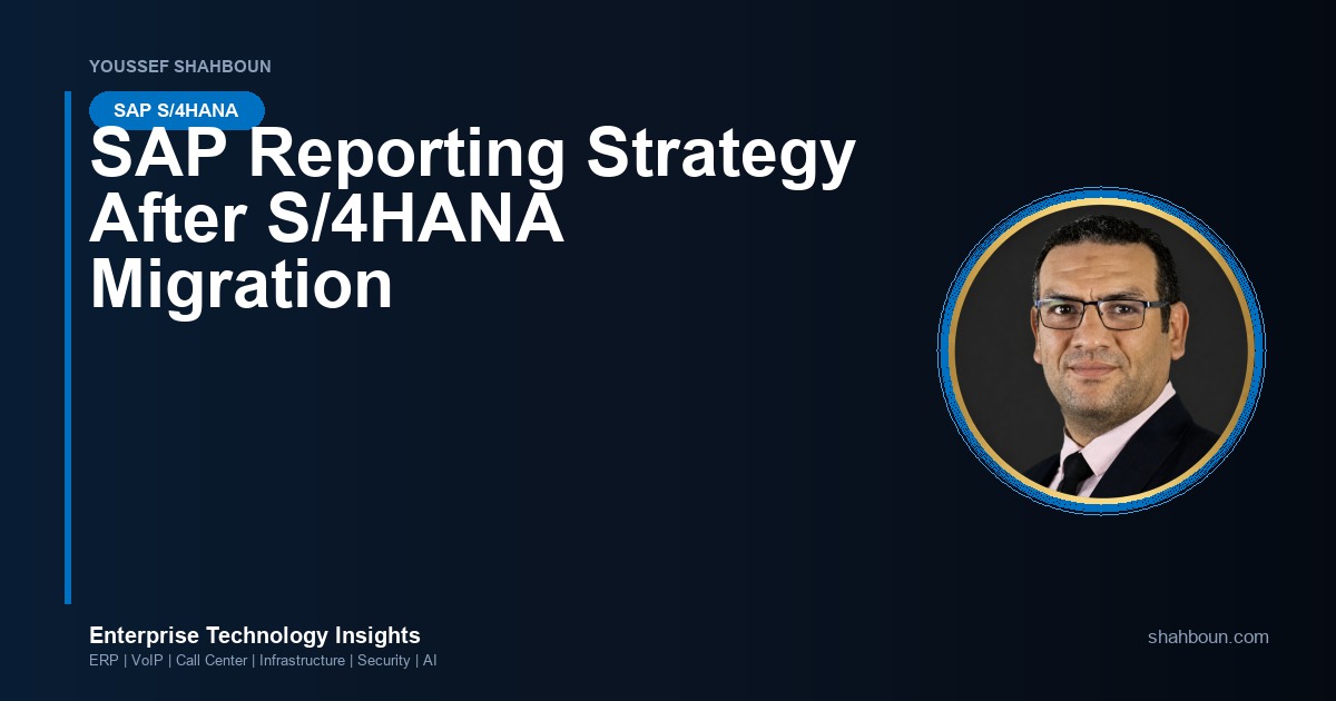 SAP Reporting Strategy After S/4HANA Migration