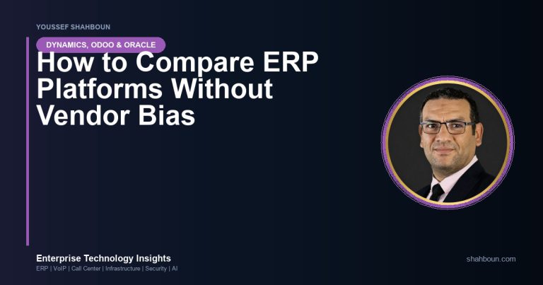 How to Compare ERP Platforms Without Vendor Bias