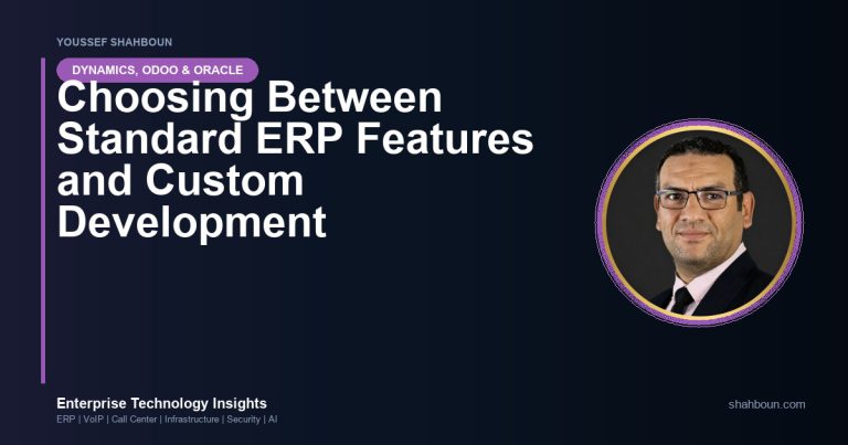 Choosing Between Standard ERP Features and Custom Development