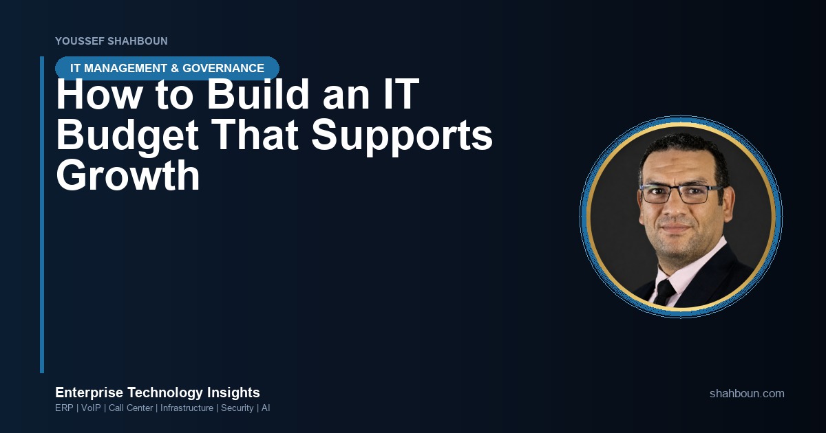 How to Build an IT Budget That Supports Growth