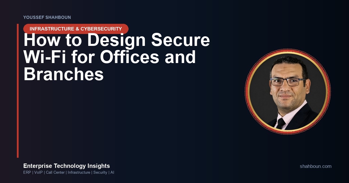 How to Design Secure Wi-Fi for Offices and Branches