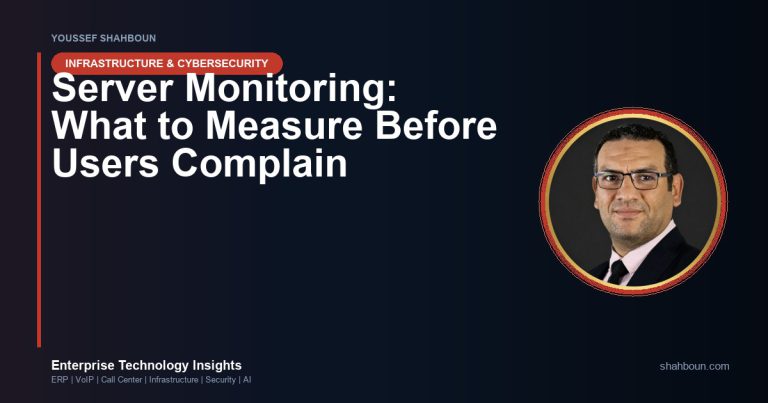 Server Monitoring: What to Measure Before Users Complain
