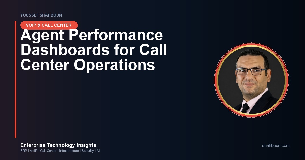 Agent Performance Dashboards for Call Center Operations