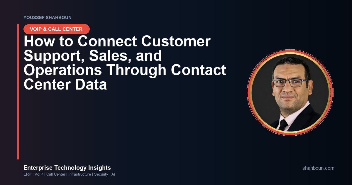 How to Connect Customer Support, Sales, and Operations Through Contact Center Data