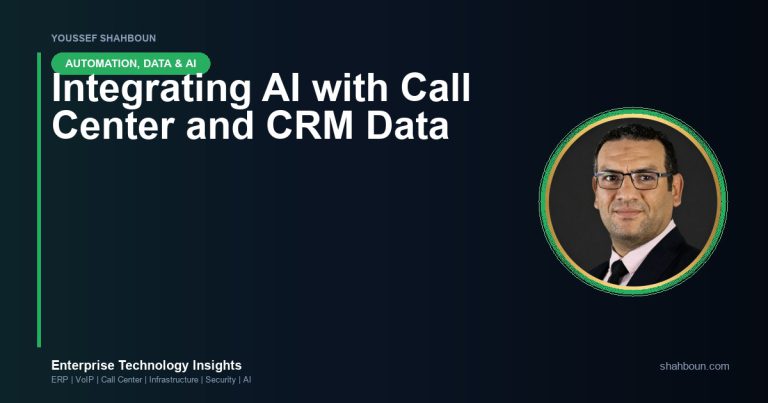 Integrating AI with Call Center and CRM Data