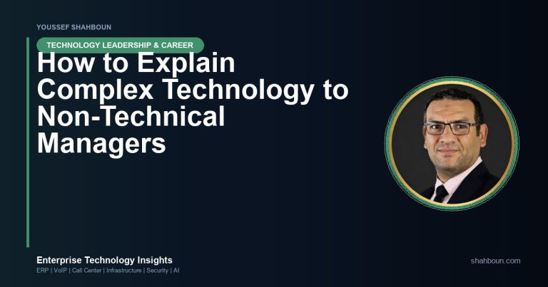 How to Explain Complex Technology to Non-Technical Managers