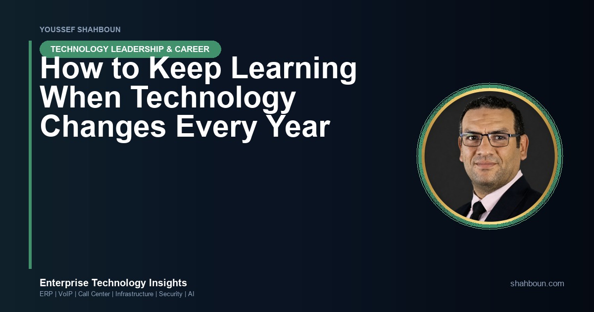 How to Keep Learning When Technology Changes Every Year