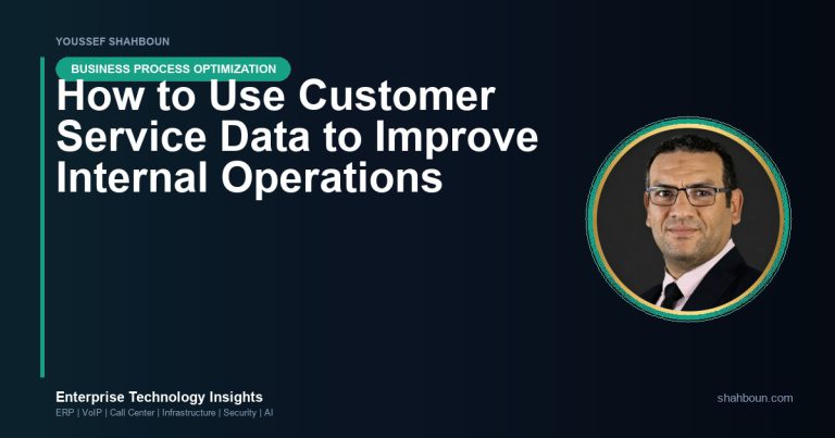How to Use Customer Service Data to Improve Internal Operations