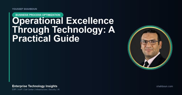Operational Excellence Through Technology: A Practical Guide