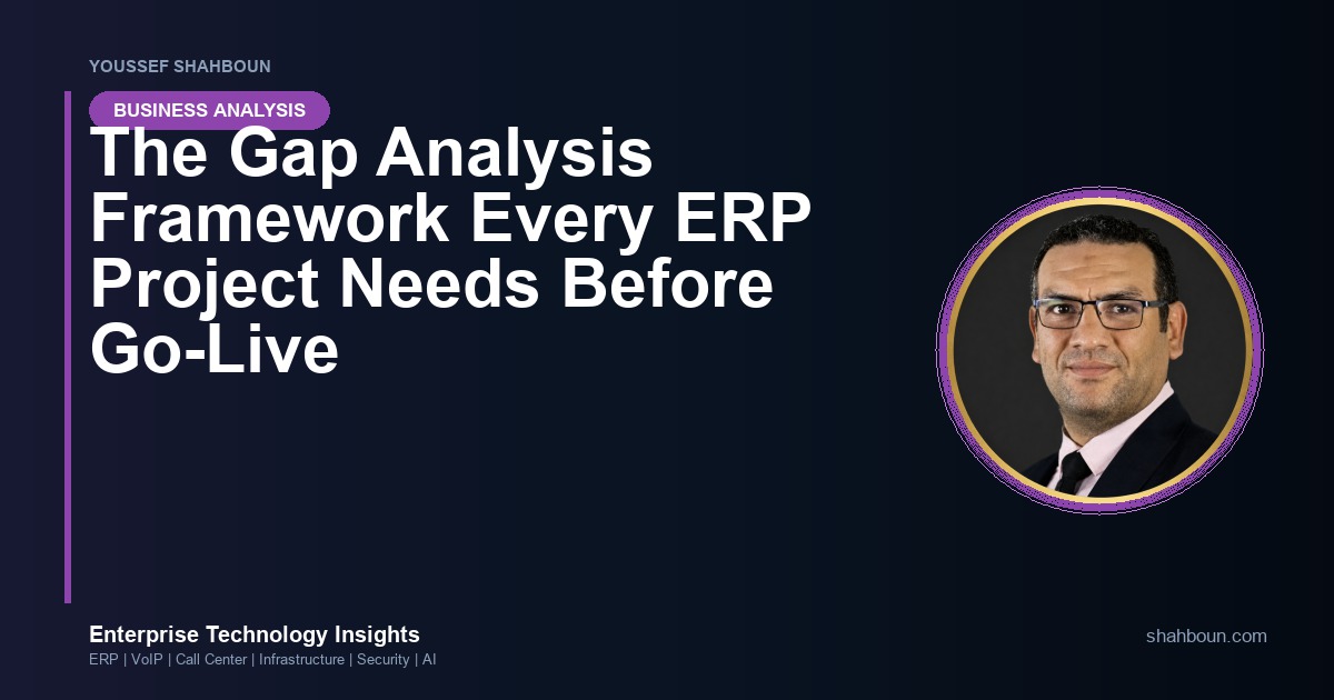 The Gap Analysis Framework Every ERP Project Needs Before Go-Live