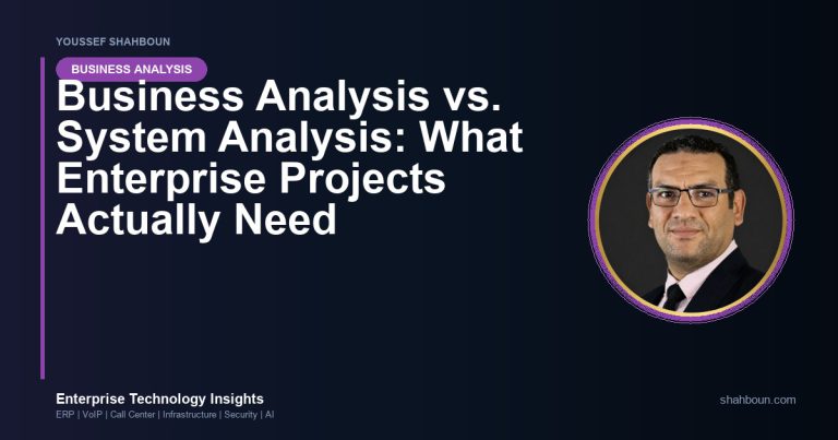 Business Analysis vs. System Analysis: What Enterprise Projects Actually Need