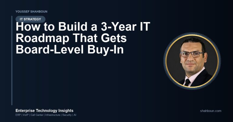 How to Build a 3-Year IT Roadmap That Gets Board-Level Buy-In
