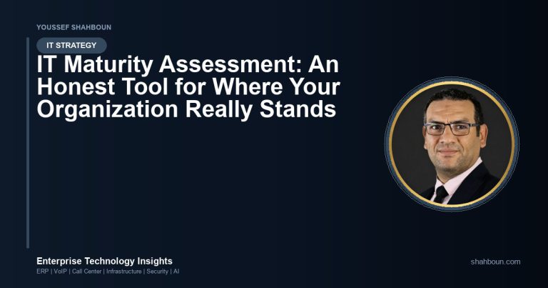 IT Maturity Assessment: An Honest Tool for Where Your Organization Really Stands