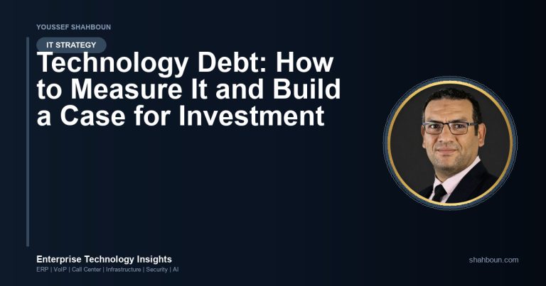 Technology Debt: How to Measure It and Build a Case for Investment