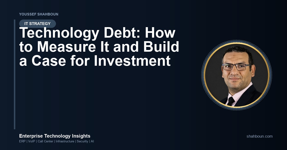 Technology Debt: How to Measure It and Build a Case for Investment