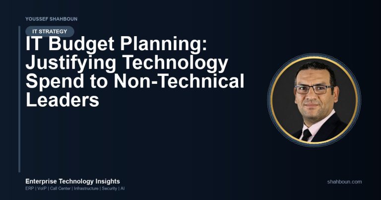 IT Budget Planning: Justifying Technology Spend to Non-Technical Leaders