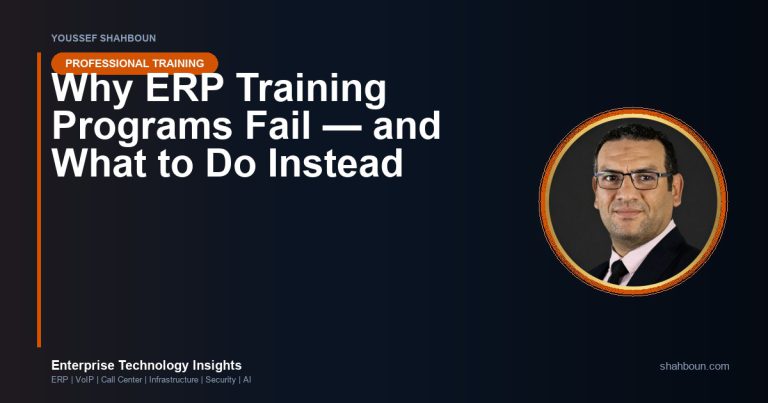 Why ERP Training Programs Fail — and What to Do Instead
